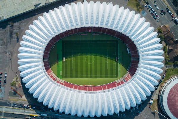 德国足球甲级联赛安联球场内部视角